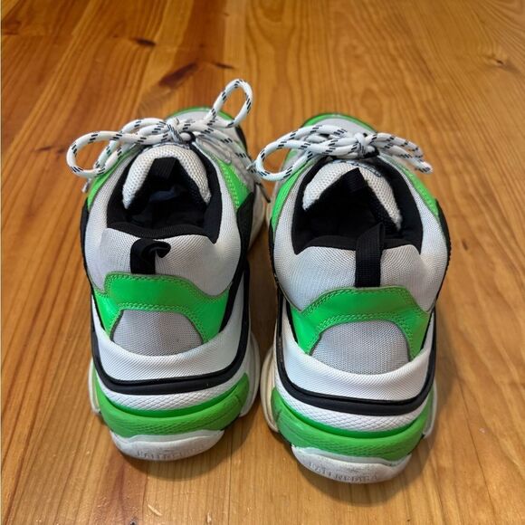 US 14 EU 47 Balenciaga Triple S Sneaker White Green Fluo 536737 W09O6 9063 main image 10